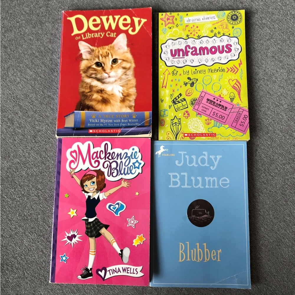 Set of 4 ~ Children’s Paperback Novels